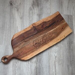 New Wooden Serving Board with Handle with Engraving